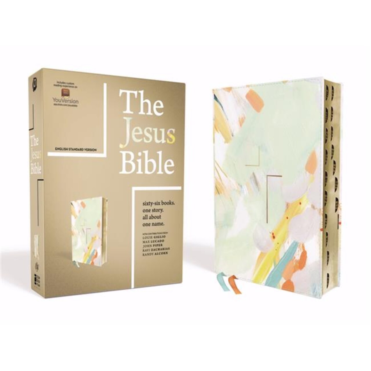 Zondervan 135490 ESV the Jesus Bible&#x26;#44; Multi Color Leathersoft Indexed